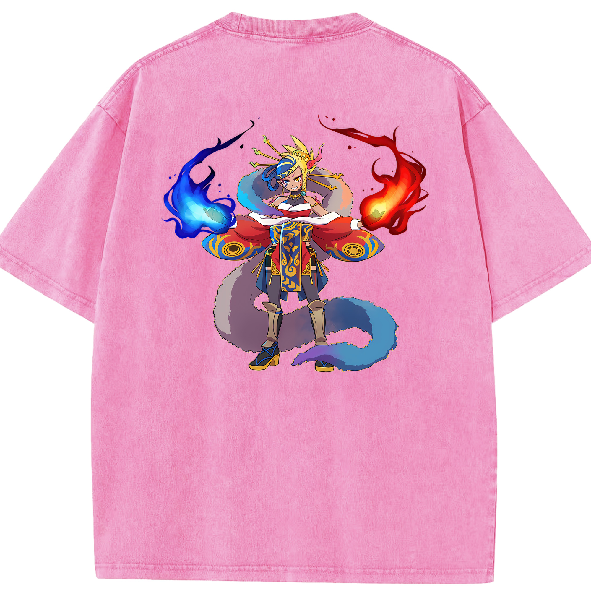 （画像用） 妖怪ウォッチ Yo-kai Watch 綿100% ヴィンテージ風 半袖Tシャツ（背面プリント）